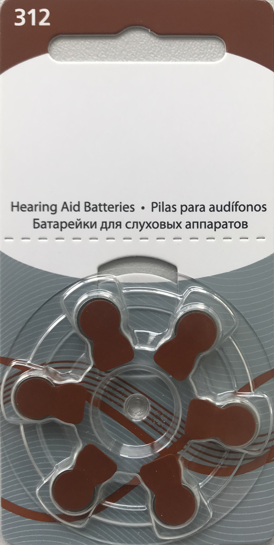 Ecobatt 312 60 Hörgerätebatterien