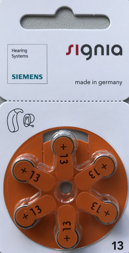 60 Batterien Siemens-Signia 13