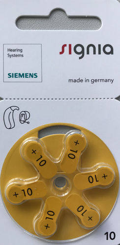 60 Batterien Siemens-Signia 10